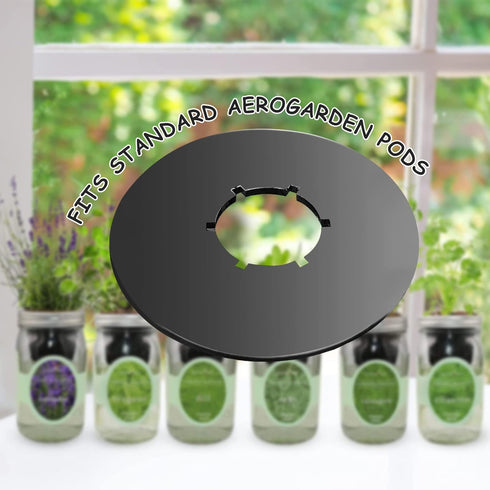 12PCS Kratky Lids for Wide Mouth Hydroponic Mason Jars, Hydroponic Lids with Hole for Aerogardens Pods