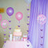 BEISHIDA 5Pcs Purple Lavender Butterfly Paper Garland, Hanging Decorative Banner for Halloween Home Decor, Birthday