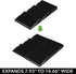 mDesign Expandable Plastic Deluxe Spice Rack, 3 Tier Slanted Drawer Organizer for Kitchen Cabinets