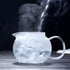 Hofu Small Clear High Borosilicate Glass Tea Pot with Removable 304 Stainless Steel Infuser, 660 ml