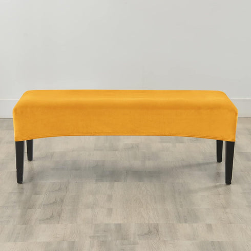 FORCHEER Dining Bench Cover Velvet Bench Slipcover for Living Room Washable Ottman Cover Bench Seat Protector