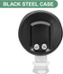 MEASUREMAN Black Steel Pressure Cooker Gauge, 2" Dial Pressure Canner Gauge, Lower Mount with Hexagon Gasket and Nut