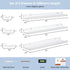 24 inches 3 Packs, Picture Ledge Shelf for Wall, Solid Pine Wood Nursery Book Shelves Floating Ledge Shelves for Kids'