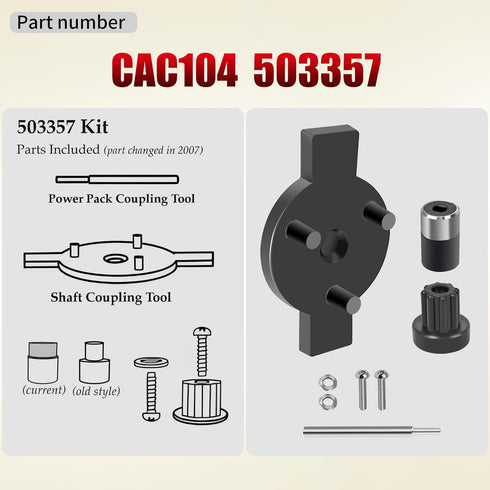 Big Stix Immersion Blender Coupler CAC104 503357, Compatible with Waring Blenders, Fits Models WSB25X, WSB50, WSB55,