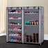Mytunes 6-Tier Closet, 40 Shoe Rack, Shoes Storage Cabinet with Dustproof Cover, Free Standing Cubby Room Organizer