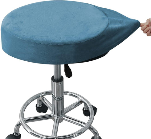 GAMUKAI 2 Pack 16"-18", Counter, Round Bar Stool Covers Stretchable Round Vanity Stool Cover, Fits Diameter Washable