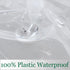 Obstal Clear Plastic Tablecloth 60 x 60 Inch, 100% Waterproof Oil-Proof Vinyl PVC Table Cloth for Dining Table, Indoor
