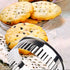 Stainless Steel Round Cookie Biscuit Cutter Set, 12 Pieces, Fluted Edge Graduated Ring Sizes