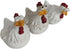 Funny Farm Chickens Statues,Cute Chicken Fence Decoration,Resin Chickens Decor,Outdoor Real Animal Statue,Chicken
