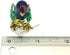 Handmade Mini Blown Glass 2" Parrot Blue Bird - Fantasy Collectible Figurine, Dollhouse Gift Ideas