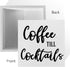 Coffee Table Decor, Rustic Desk Decor Coffee Station Accessories, Farmhouse Wood Box Sign for Kitchen Countertop
