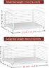 SSYYGET Closet 14.2 inches) Under Shelf Organizer, Detachable Under Shelf Basket, Metal Hanging Under Desk Basket