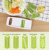 5 in 1 Mandoline Slicer, Multi Blade Vegetable Cutter, Potato Veggie Slicer, Green