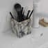 Genuine Calacatta Viola Marble Toothbrush Holders, Natural Marble Makeup Brush Holder for Bathroom Countertop Organizer