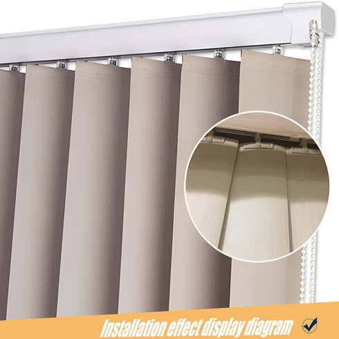 20 PCs Vertical Blind Repair Vane Tabs, Replacement Blind Fixer Kit for Vertical Blinds and Slats