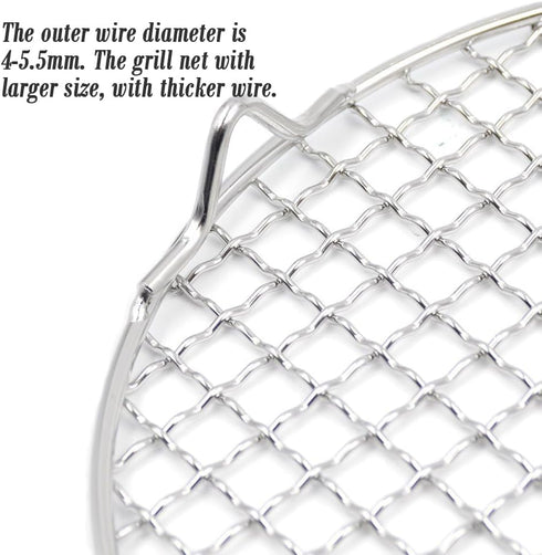 Canning Racks for Pot Dia 12" Carbon Baking Net Grill Pan Grate, Multi-Purpose Cross Wire Rack, Stainless Steel