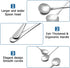 10 Piece Soup Spoons, Round Stainless Steel Bouillon Spoons Round Spoons 6.7 inch
