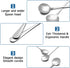 2 Piece Soup Spoons, Round Stainless Steel Bouillon Spoons Round Spoons 6.7 inch