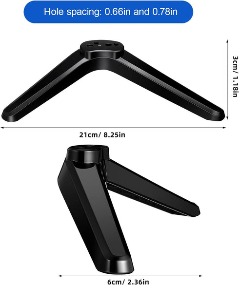 DOITOOL 2 32 40 49 50 55 Inch, Pcs TV Legs Base Stand Compatible for Roku TV Table Holder Stand Mount Brackets