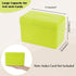 BTSKY 1 Pack 4 x 6 inch Index Card Box - Index Card Holder Notecard Box Recipe Card Box Plastic Storage Organizer for Filling Index Cards, Note Cards, Flashcards, Recipes, Yellow (Not Include Cards)