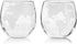 Set of 2 Viski Globe Glass Whiskey Tumblers, 10 oz, Etched Glass Whiskey Enthusiast Gift and Glassware Accessory