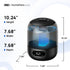3L 30H 26dB 360 Nozzle, DREO Humidifiers for Bedroom, Top Fill & Quiet Runtime for Large Room, Cool Mist Ultrasonic