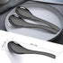 Soup Spoons,4 Pieces Stainless Steel Asian Soup Spoon 6.3 Inch Mirror Polished Black Ramen Spoons Deep Spoon for Soup