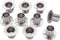 MroMax 304 Stainless Steel Wardrobe Pipe Bracket - 0.87 Inch Dia, Wall Mount Hanging Rail Rod Support Socket
