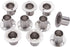MroMax 304 Stainless Steel Wardrobe Pipe Bracket - 0.87 Inch Dia, Wall Mount Hanging Rail Rod Support Socket