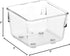 iDesign Linus Plastic Drawer Organizer - Set of 2, 3" x 3" x 2", Clear Storage Container for Vanity & Kitchen