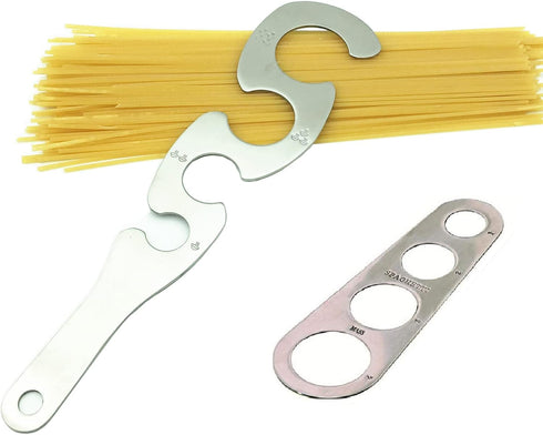 Spaghetti Pasta Measure Stainless Steel Tool, 4 Serving Portion Control Cooking Tool, Kitchen Gadgets 2 Pcs