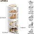 5 Closet, Small Shoe Rack, Tier Plastic Vertical Shoe Rack for Small and Narrow Spaces, Free Standing Shoe Organizer