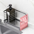 kaileyouxiangongsi Countertop Dish Soap Holder, Kitchen Sink Caddy Organizer,Sponge Holder for Sink, Stainless Steel