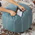 21 Inch Louis Donn UNSTUFFED Moroccan Pouf Ottoman Cover, Handmade Faux Leather Foot Stool, Round Storage Poof Cover