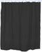DII Lightweight Shower Curtain Liner, Waterproof with Reinforced Grommet Holes, 70x72, Black