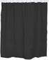 DII Lightweight Shower Curtain Liner, Waterproof with Reinforced Grommet Holes, 70x72, Black