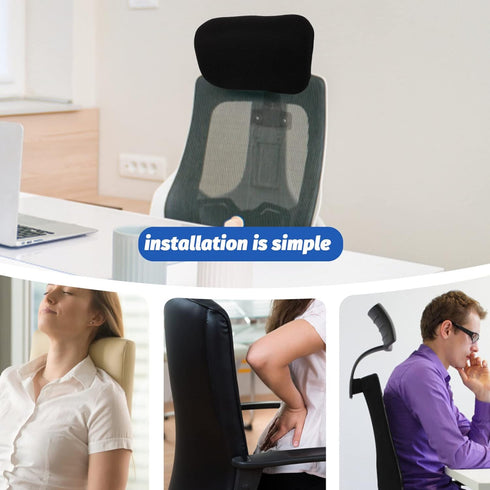 Tofficu Pc Accessories Pc Accessories Office Chair Headrest Attachment Computer Chair Headrest Adjustable Chair Head Cushion Head Rest for Office Chair(2.2cm Fixing Clips) Soft Pillows Soft Pillows by Tofficu