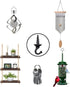 OBSTKUCHEN 6 Pack, Heavy Duty Ceiling & Wall Mount Hangers, Swag Style Drill-in Hooks for Hanging Plants, Chandeliers
