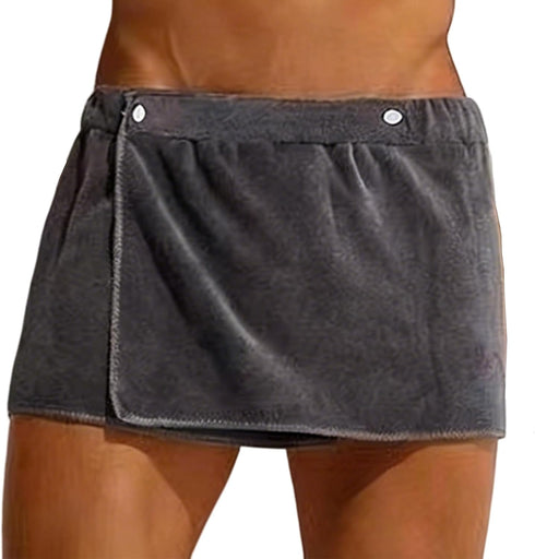 LipLopBest Men Boys Soft Wearable Bath Towel Short Pants Adjustable Mircofiber Towel Pool