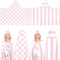 Mindsoft 2 Pcs Kids Hooded Bath Towel 50" x 30" Soft Pink Hooded