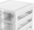 Life Story 3 Drawer Stackable Shelf Organizer, Plastic Storage Drawers for Bathroom, Makeup, or Pantry Organization