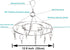 CenYouful Stainless Steel Round Drying Rack with 20 Clips for Socks, Baby Clothes, Bras, Towels, Underwear, Hats,