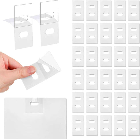 30 Sets (60 Pcs) Clear Vertical Blind Repair Tabs, Pre-Cut Kit for Vertical Blinds Replacement Slats