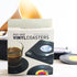 Funny Retro Vinyl Record Coasters for Drinks, Set of 6 with Vinyl Record Player Holder for Music Lovers, Gift Ideas