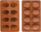 8 Cavity Silicone Egg Pan, Egg Shape Ice Tray, Set of 2 for Cake Decorating, Chocolate, Jello
