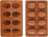 8 Cavity Silicone Egg Pan, Egg Shape Ice Tray, Set of 2 for Cake Decorating, Chocolate, Jello