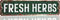HENOVAL Fresh Herbs Sign Herb Garden Signs Vintage Tin Metal Signs For Home