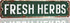 HENOVAL Fresh Herbs Sign Herb Garden Signs Vintage Tin Metal Signs For Home