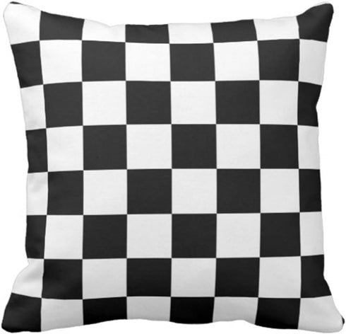 Emvency Throw Pillow Cover Race Classic Checkered I Bleed Racing Check, 16 x 16 Inch