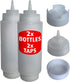 Commercial Nozzle (20 oz (2 Pack)) Squeeze Condiment Bottles - Squeeze Condiment Bottles for Sauces Grade Plastic